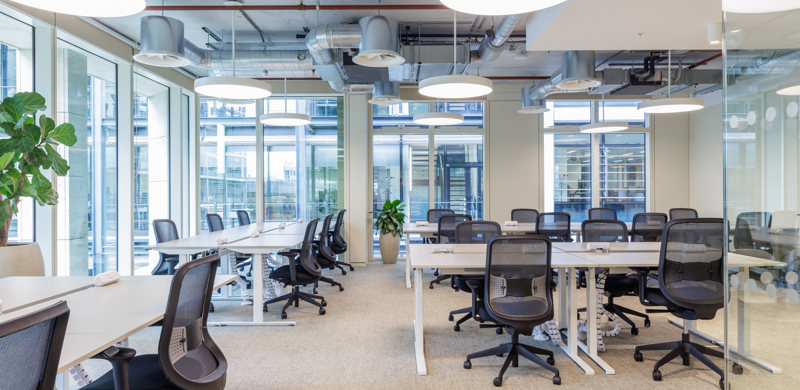 Large, light-filled office space