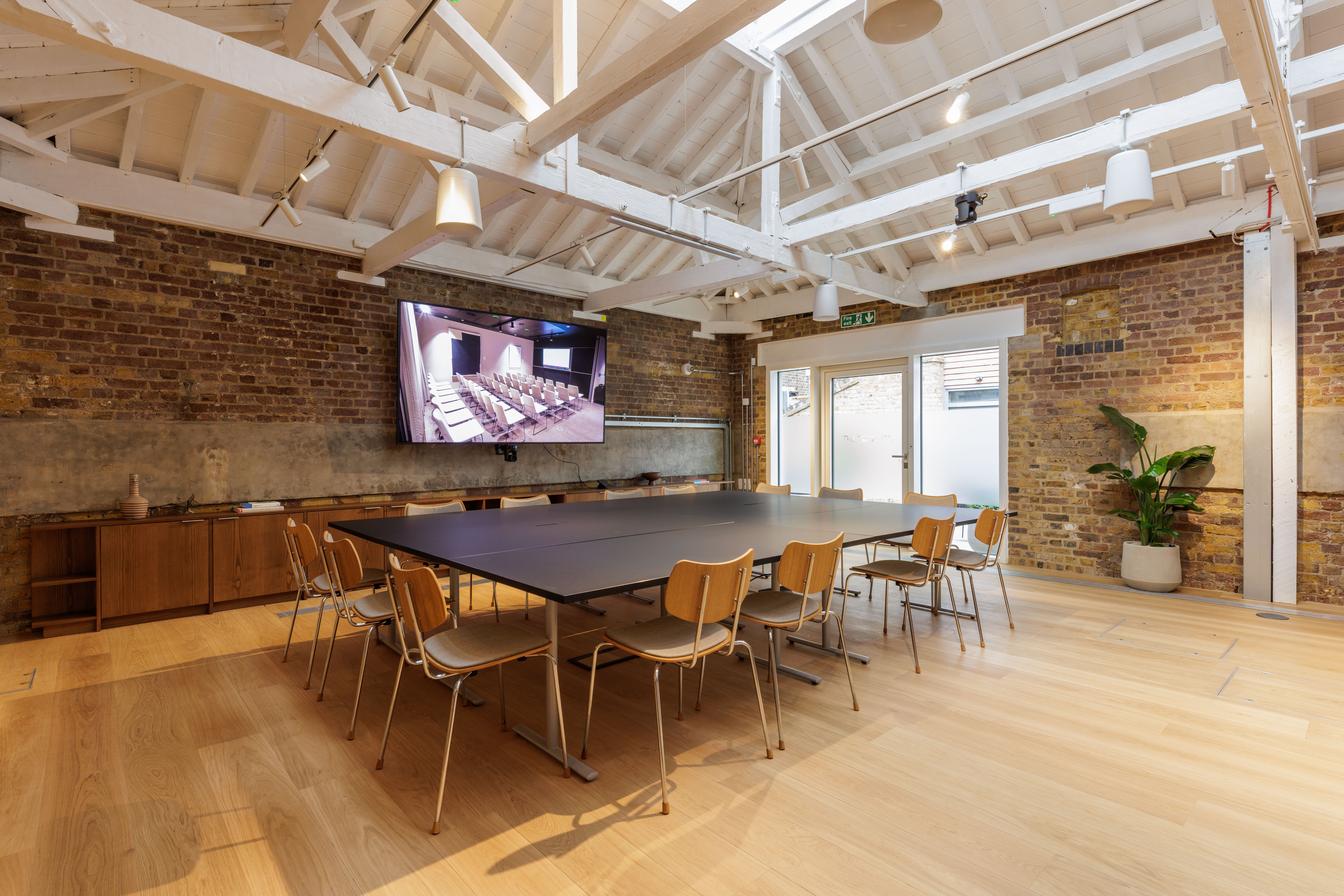 Boardroom table for up to twelve people 