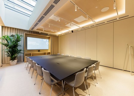 Boardroom for up to fifteen people