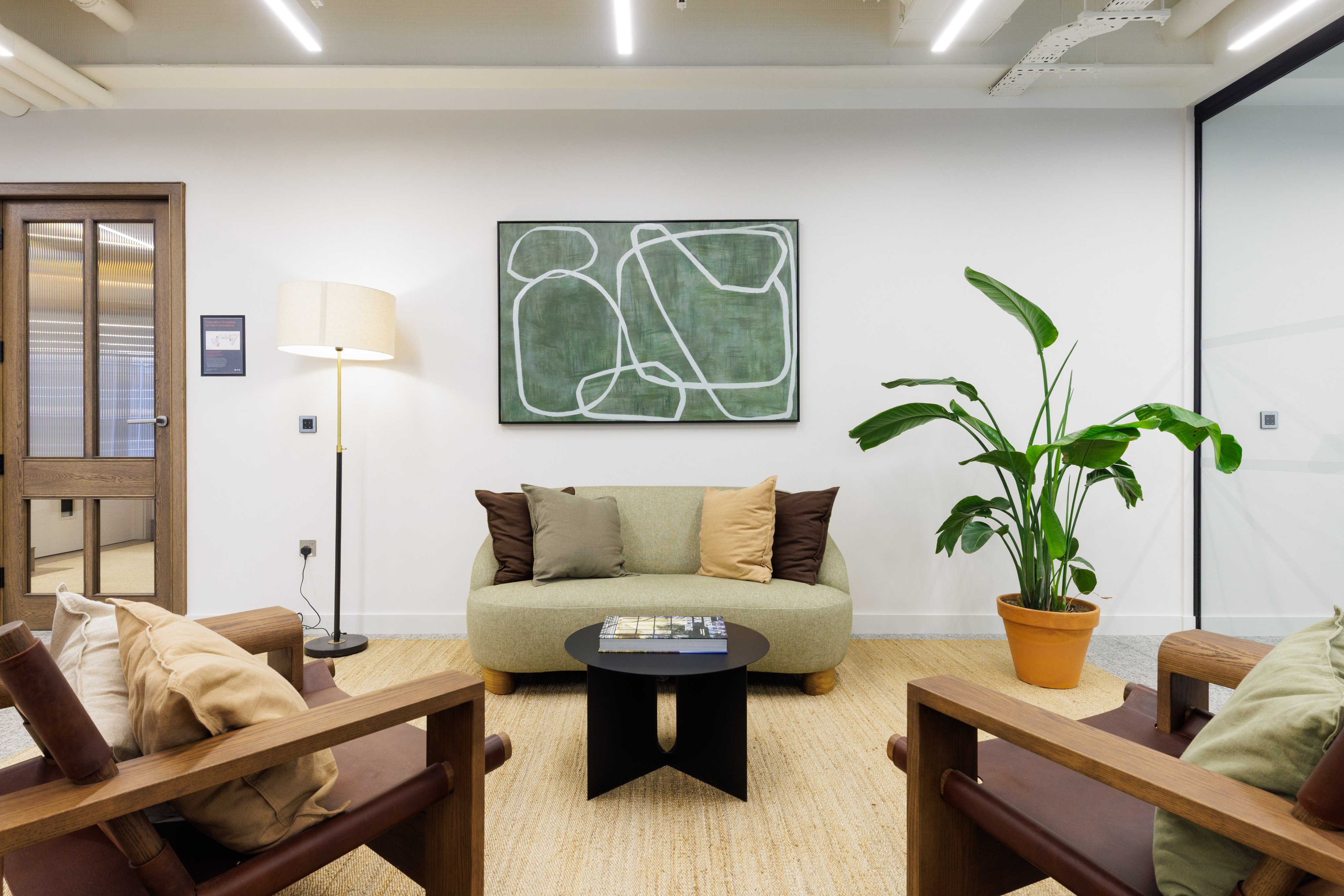 Comfortable, stylish lounge space