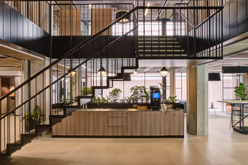 Stylish and serene reception area