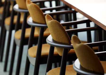 Chair details in MYO Liverpool Street assembly meeting room