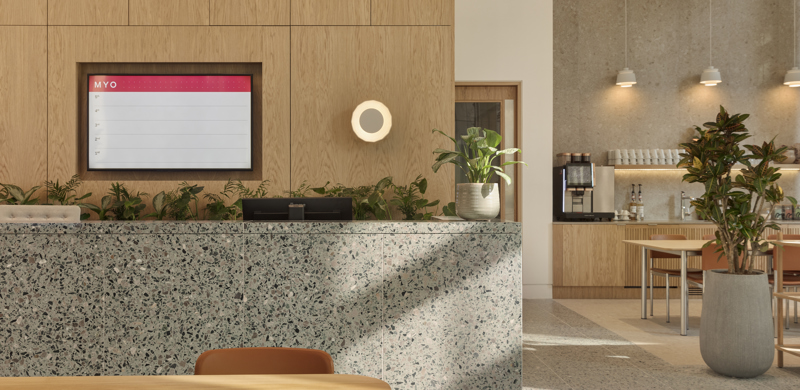 Modern reception area