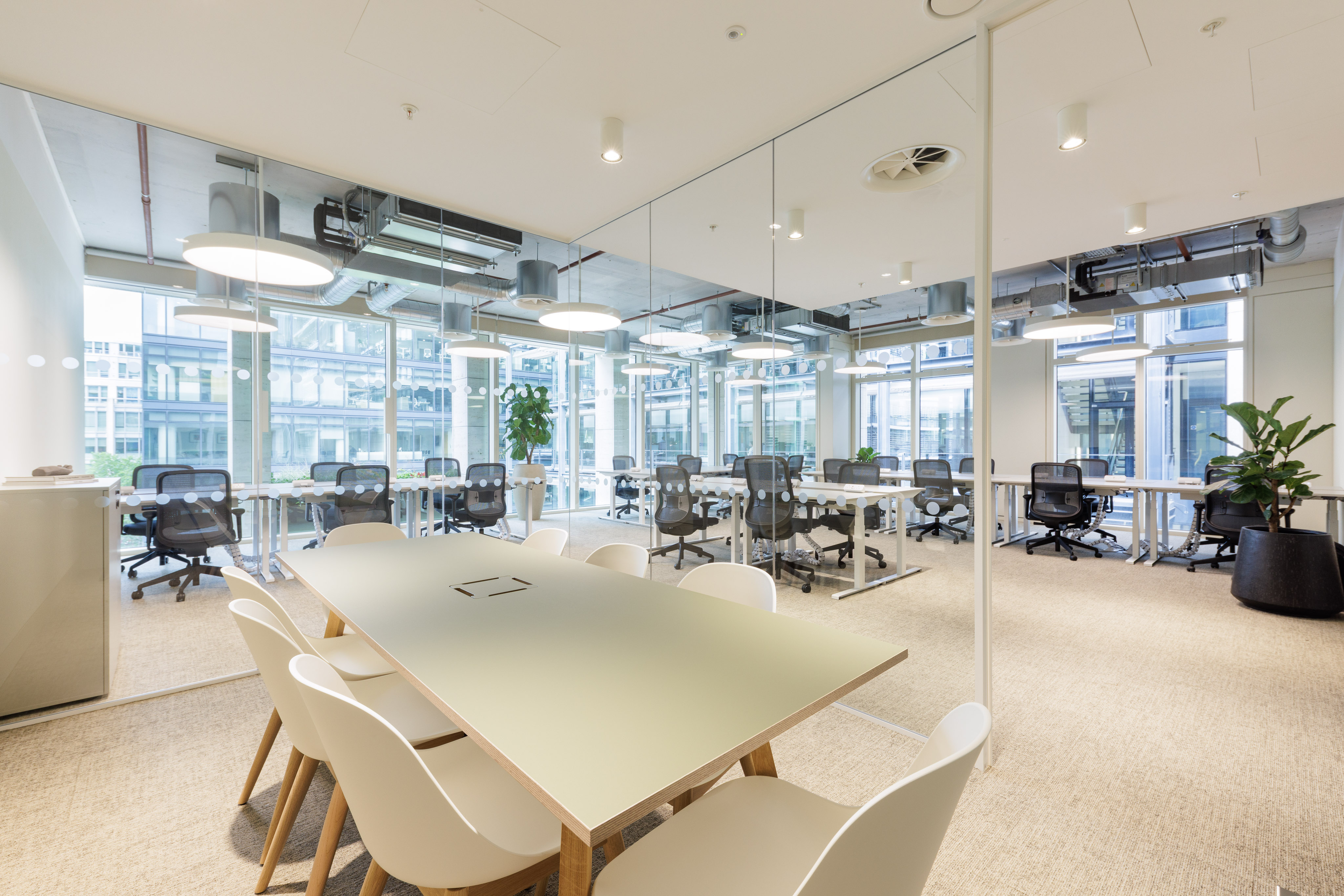 Light-filled meeting space in MYO New Street Square