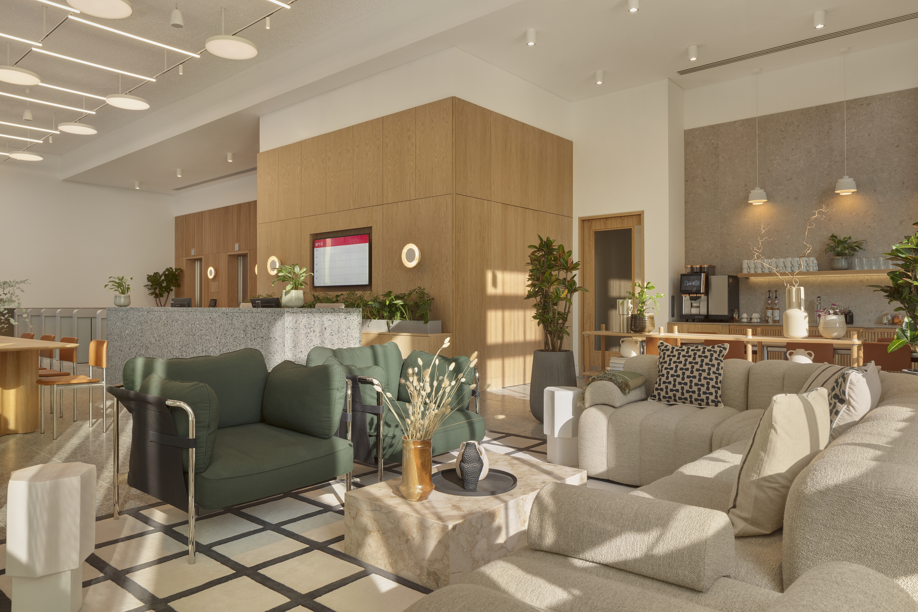 Comfortable, welcoming reception space