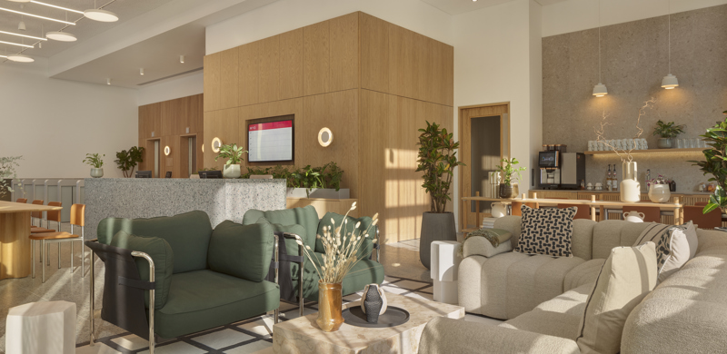 Comfortable, welcoming reception space